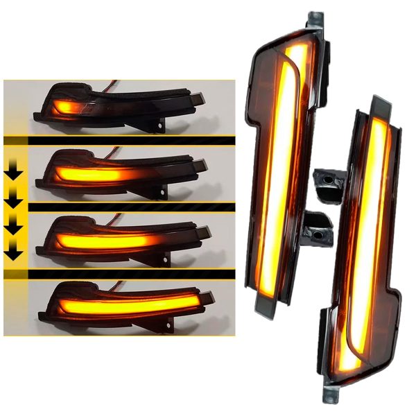Luces Retrovisor Lateral Ford Mustang 2015-2023 Secuencial - Imagen 3