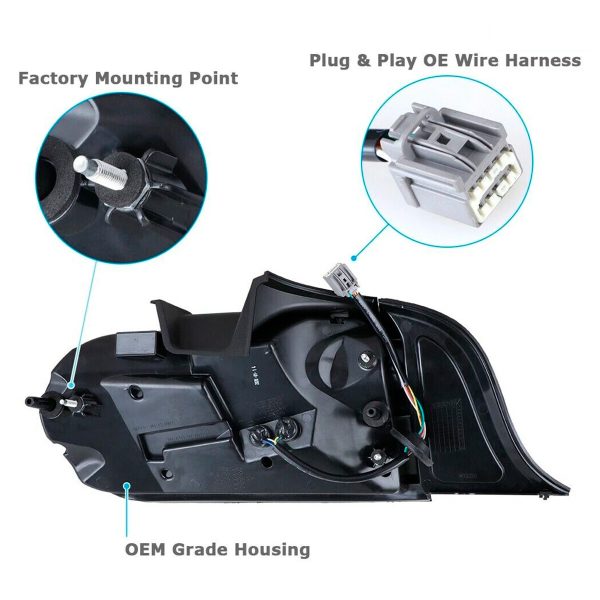 Par Faros Traseros Calaveras Mustang 2015-2023 Secuencial - Imagen 4