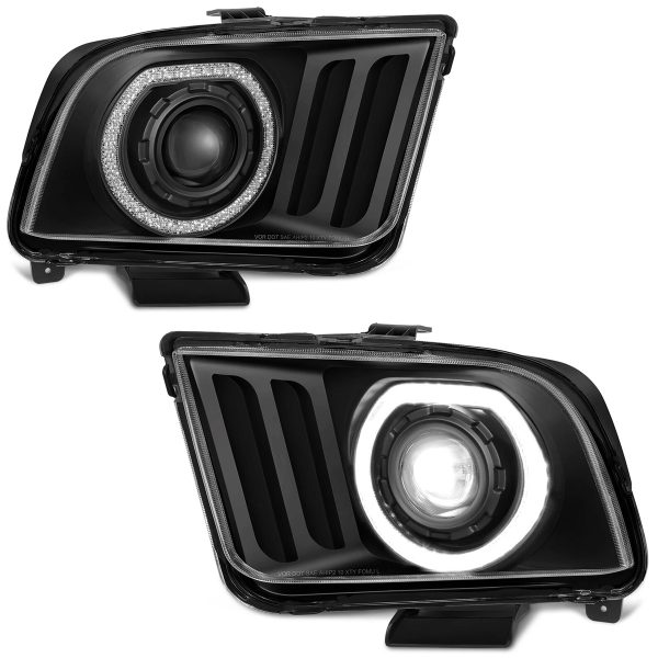 Par Faros Principales Ford Mustang 2005-2009 Led Advance - Imagen 5