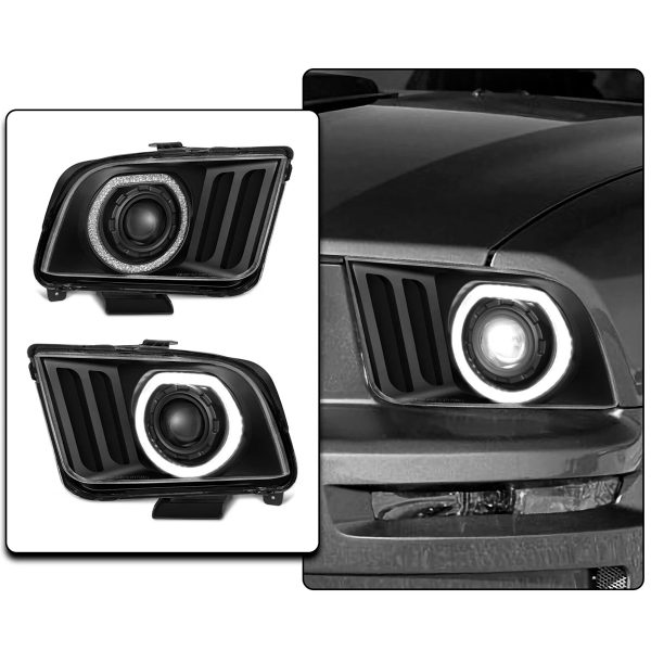 Par Faros Principales Ford Mustang 2005-2009 Led Advance - Imagen 3